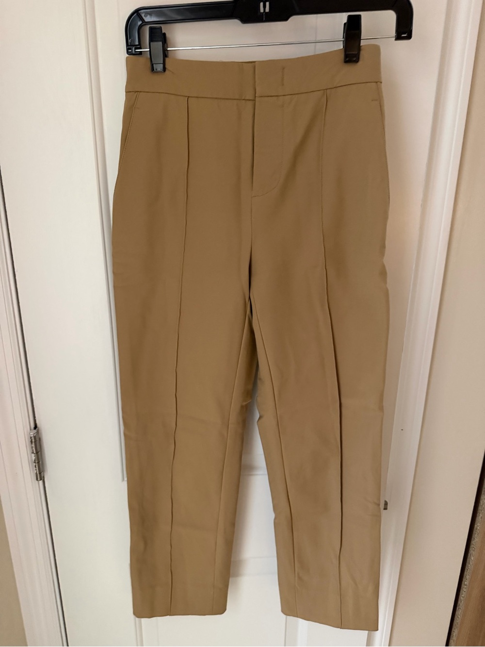 Vince Cropped Tailored Pants in Tan